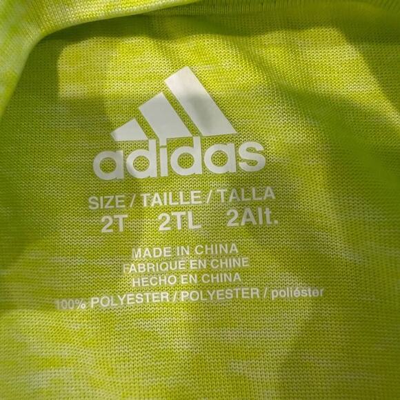 Adidas Boys TwoPiece Game Time Short Set w/Nike Shorts Boys 2T Black/Neon Yellow - Picture 7 of 9